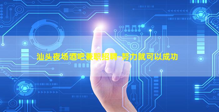 汕头夜场酒吧兼职招聘-努力就可以成功